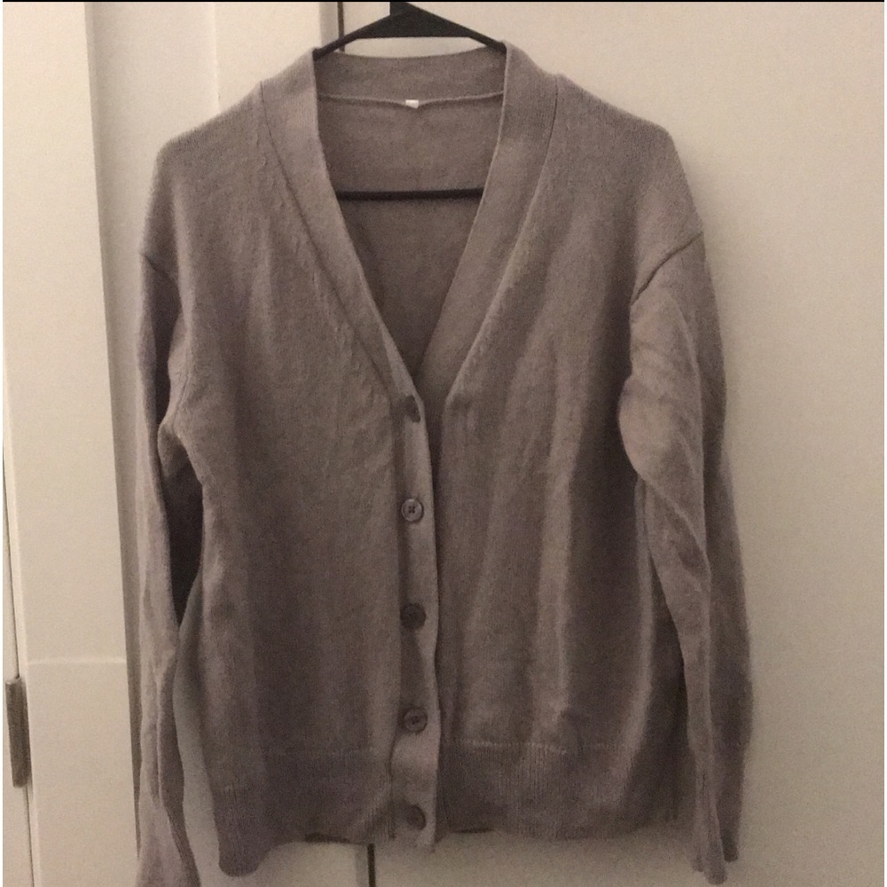 COPY - Muji grey wool cardigan size M